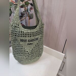 VIMODA rive gauche Straw bag in Green
